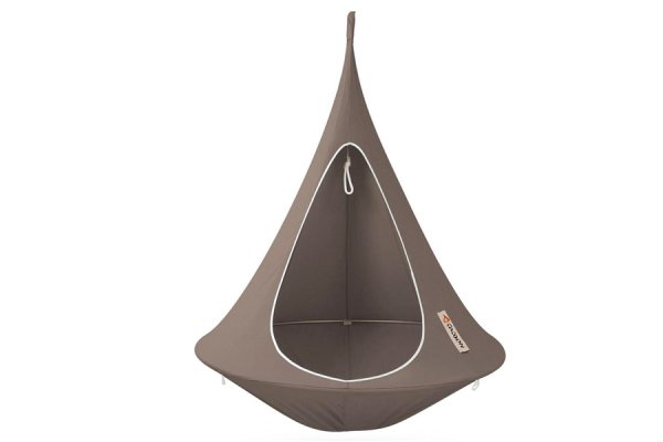 Taupe Cacoon Hanging Chair - single