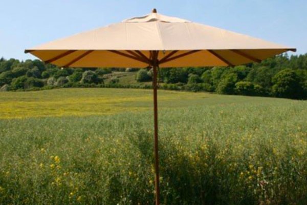 Bambrella 3.5m X 2.5m Rec Parasol Beige | FSC® Certified