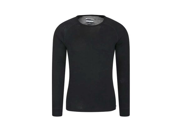 Mountain Warehouse Mens Merino Long Sleeved/Round Neck Top