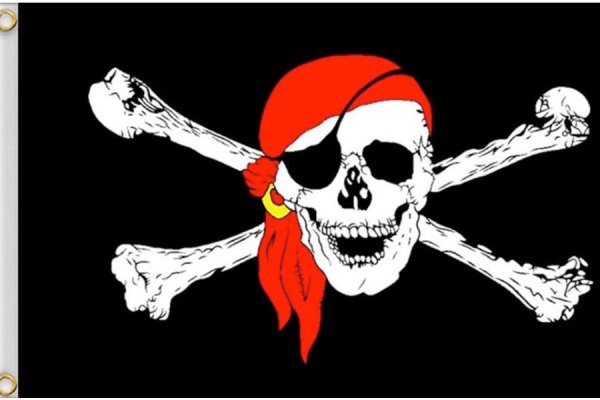 Skull and Crossbones Pirate Flag