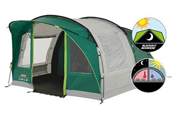 Coleman Rocky Mountain 5 Plus Family Tent, 5 Man Tent, Block