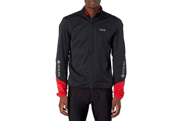 GORE Wear C5 Men's Cycling Jacket GORE-TEX, L, Black/Red