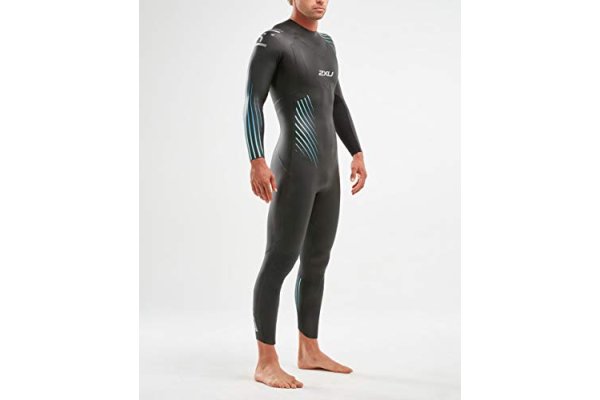 2XU Men's MW4991c-P1 Propel Wetsuit, Black/Blue Ombre, Large