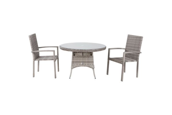 Rattan Garden Furniture Sets Planet Camping Rattan Garden Furniture Sets, Riviera 2 Rattan Garden Chairs And Small Round Dining Table In Grey