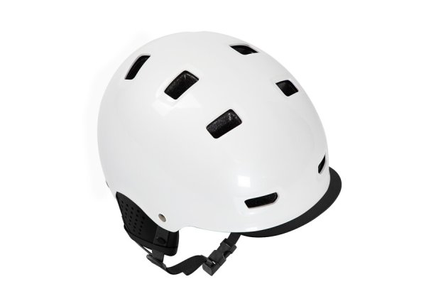 Decathlon Btwin 500 City Cycling Bowl Helmet - White