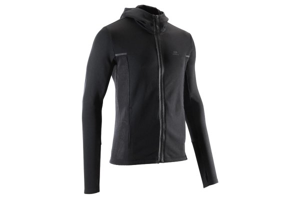 Decathlon Kalenji Run Warm+ Men's Running Jacket Black