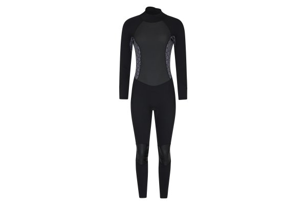 Printed Womens Full Wetsuit - Black