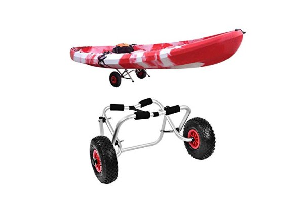 lahomie Kayak Trolley, Foldable Kayak Canoe Trolley Cart Alu