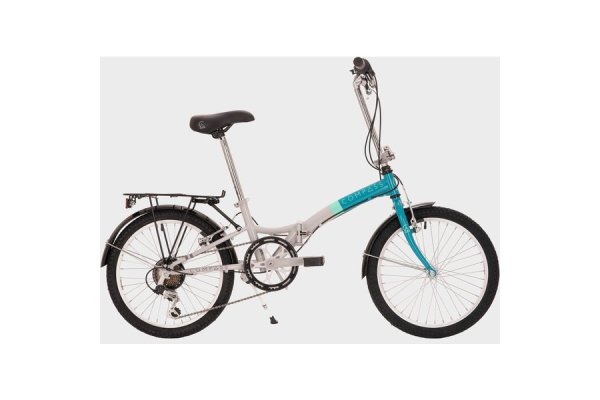 Compass 'Northern' Folding Bike, WHITE/BLUE