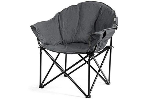 CASART. Folding Camping Chair, Portable Padded Garden Saucer