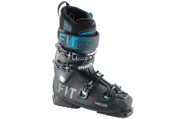 Decathlon Wedze Men's Piste Ski Boots Evofit 550 - Black