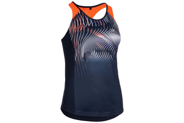 Decathlon Kalenji Women's Athletics Tank Top Blue And Orange