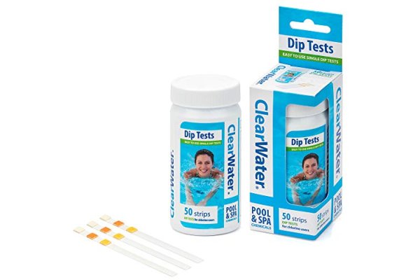 Clearwater CH0043 50 Dip Test Strips for Swimming Pool and S