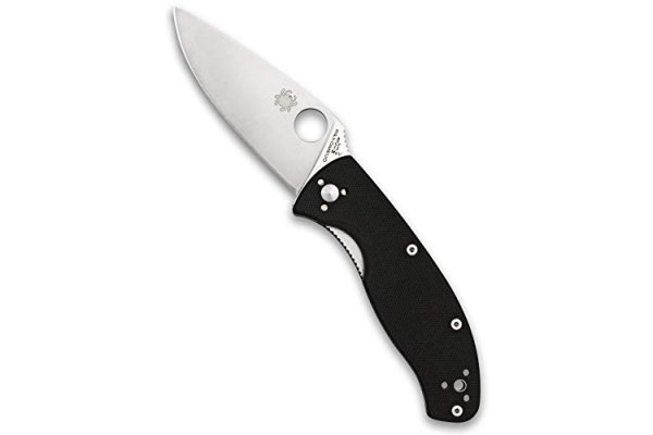 Spyderco SPY-C122GP Tenacious G-10 Plain Edge Folding Knife-