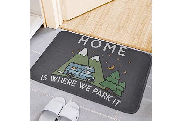 Camping Home Is Where We Park It Campervan Gift Carpets Home