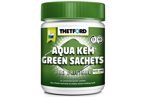 Thetford Aqua Kem Green Toilet Sachets - Can of 15