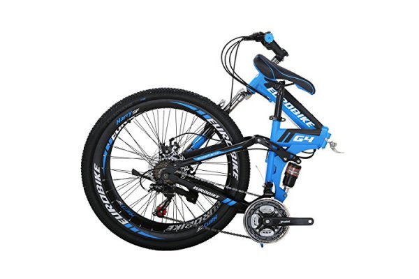 Folding Bike, 26 Inch Comfortable Lightweight 21 Speed Disc 