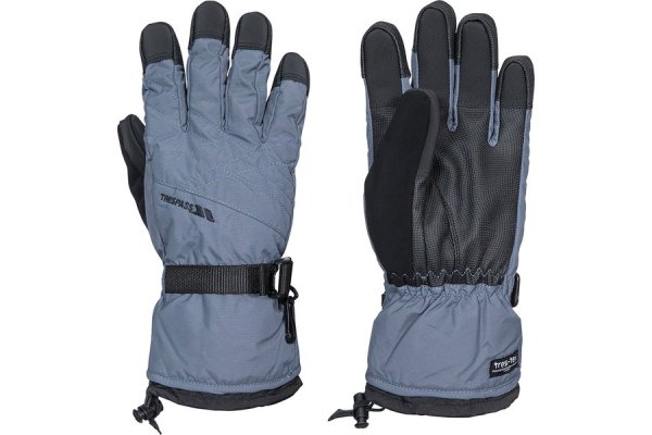 Trespass Unisex Reunited II Waterproof Ski Gloves-Lead-XL