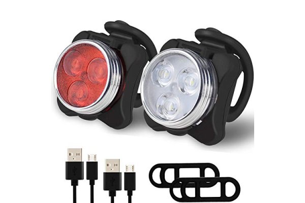 Balhvit Bike Light Set, Super Bright USB Rechargeable Bicycl