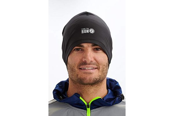 Time To Run Quick Dry Lightweight Wicking Running Hat Black