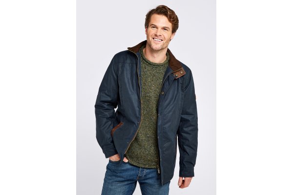 Carrickfergus Wax Jacket - Ocean Blue