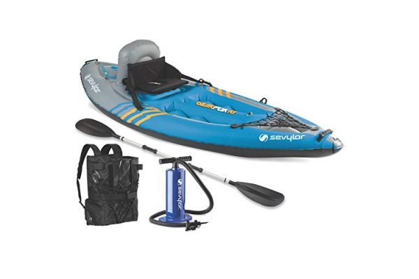 Sevylor Unisex's 2000014137 Quikpak K1 One Person Kayak, Blu