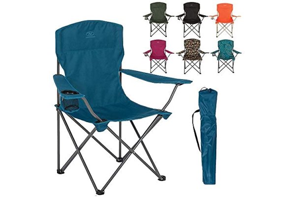 Highlander Lightweight Durable Compact Folding Camp Chair - 