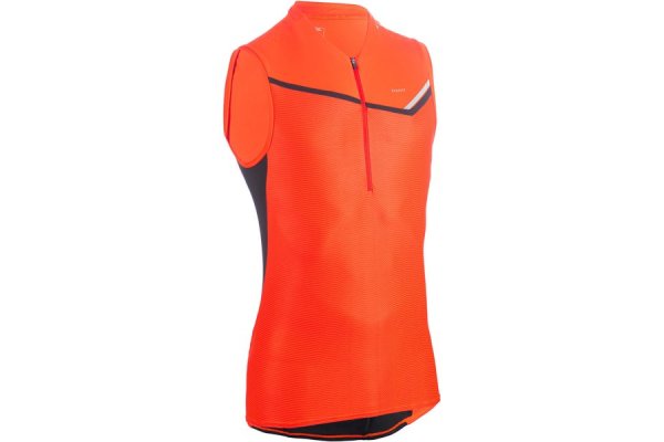 Men's Trail Running Zip Tank Top - Red