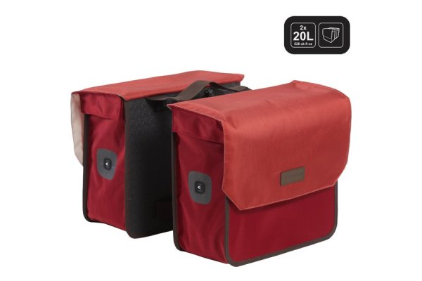 5520 Double Bike Bag 2x20l - Burgundy