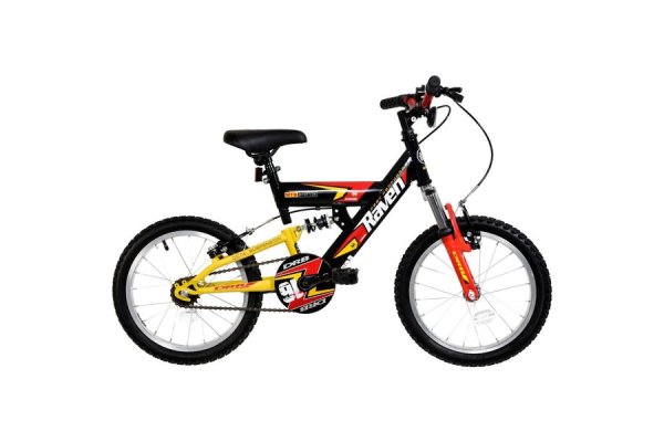 Dallingridge Raven Boys Full Suspension Mountain Bike, 16