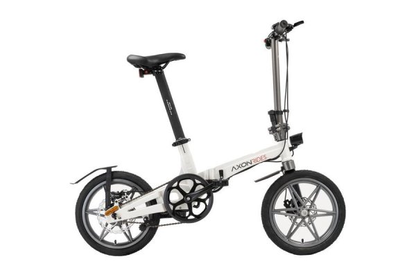 Axon Rides Pro Electric Folding Bike, Ivory White