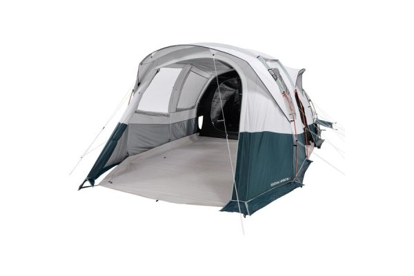 Camping Tent With Poles - Arpenaz 6.3 F&b - 6 Person - 3 Bed