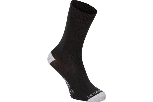 Nosilife Mens Insect Repellent Travel Socks (charcoal/seal G