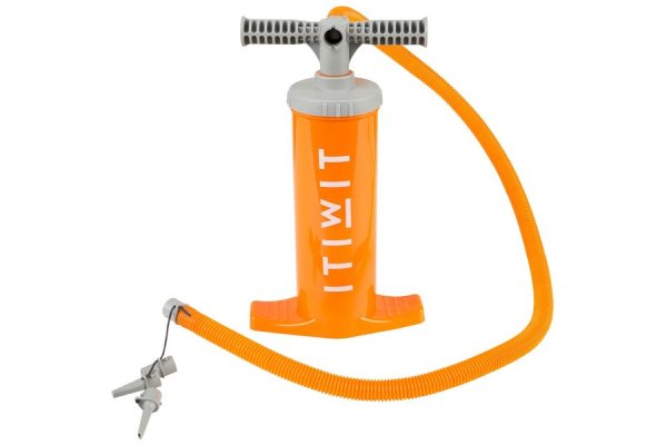 Double Action Kayak Hand Pump 2 X 1.4l Orange