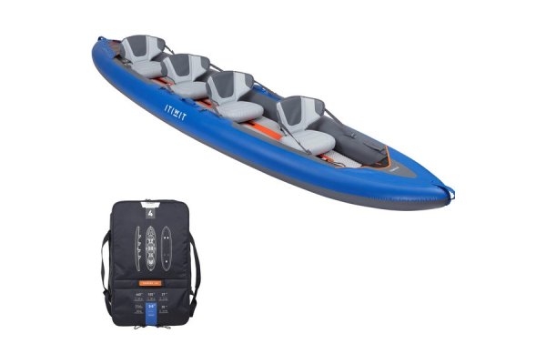 Inflatable 4-person Touring Kayak X100+ High-pressure Dropst