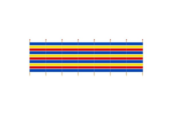 Yello 8 Pole Traditional Windbreak