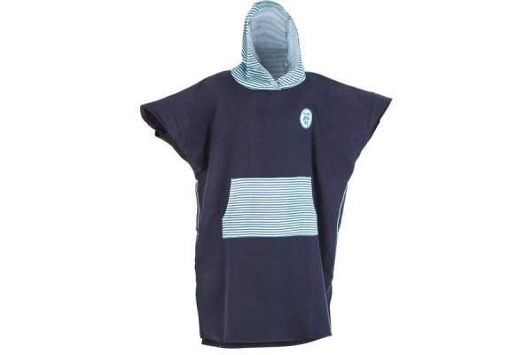 Adult Poncho Surf 500 Print - Fish