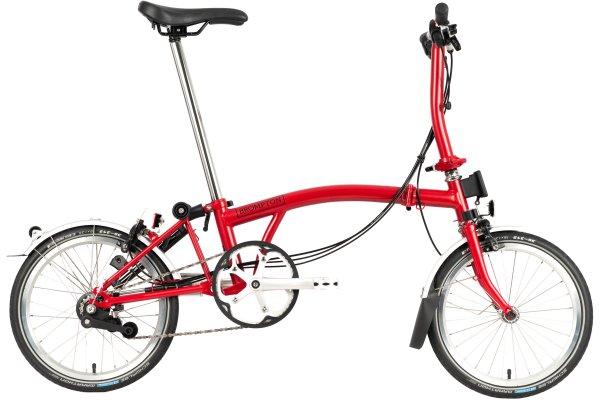 Brompton C Line Urban Low Handlebar Folding Bike - House Red