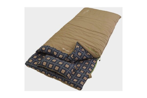 Outwell Snooze Single Sleeping Bag, Brown