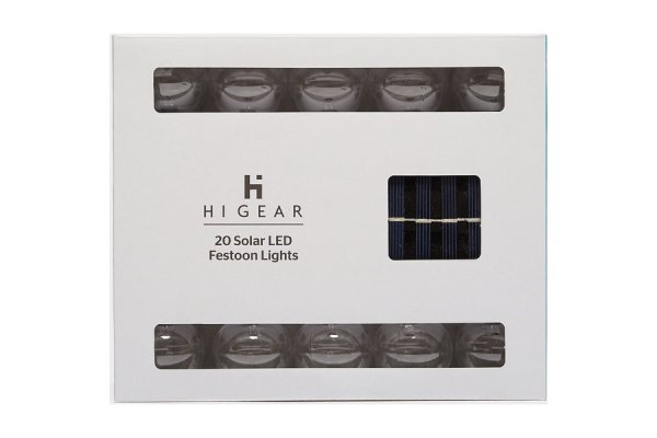 HI-GEAR 20 Solar LED Festoon Lights