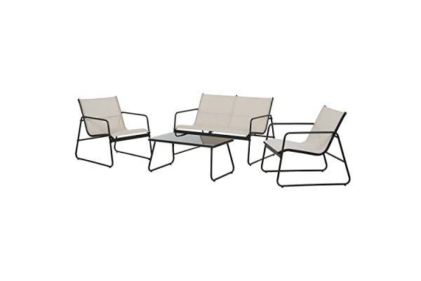 Grand patio Garden Furniture Sets 4 Pieces, Garden Table and