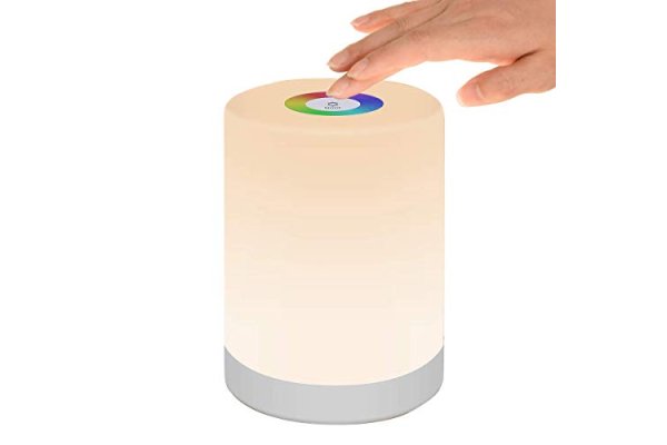 LED Night Light, Smart Bedside Table Lamp, Touch Control, Di