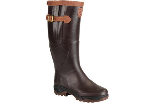 Wellies Aigle Parcours 2 Signature Leather Lining Brown