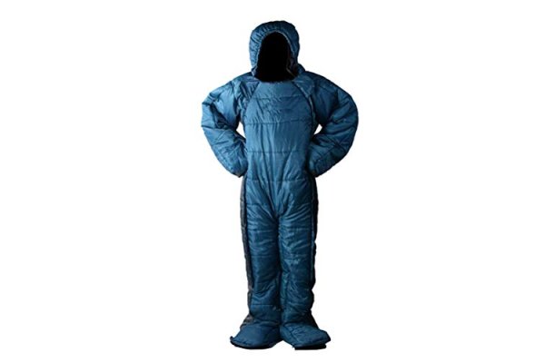 Adult Wearable Sleeping Bag Suit for Camping, Standing 3 Sea