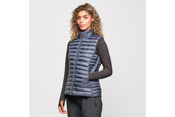 Rab Women's Microlight Down Vest, Grey