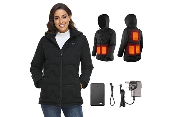 Kintiwe Heated Jacket for Women Heated Coat Heated Hoodie He