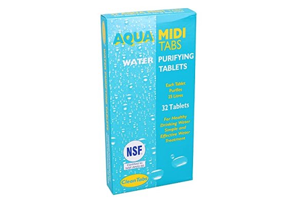 AB Tools Aqua Midi Tabs 32 Water Purifying Tablets Motorhome