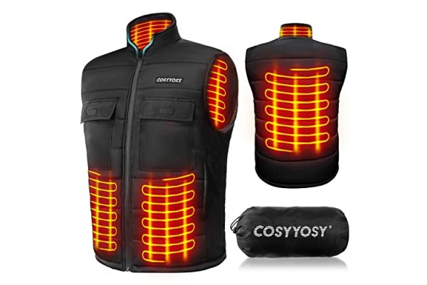 Heated Vest, Gilet for Men Women, USB Electric Body Warmer, 