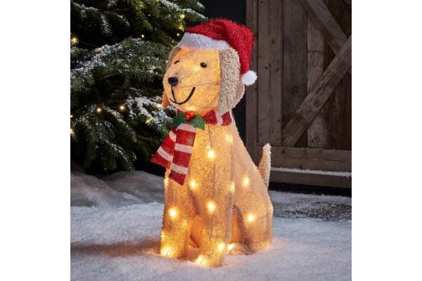 Labrador Outdoor Christmas Figure