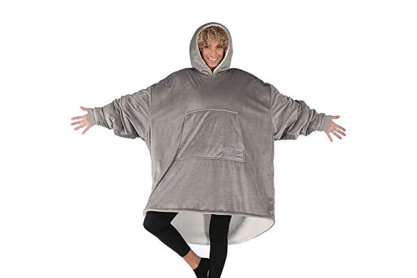 THE COMFY Baggy Original Wearable-Blankets, Gray, One Size